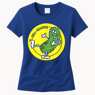 Vintage Scratch And Sniff Sticker Dill Pickle, DillLightful Womens T-Shirt