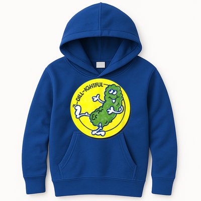 Vintage Scratch And Sniff Sticker Dill Pickle, DillLightful Kids Hoodie