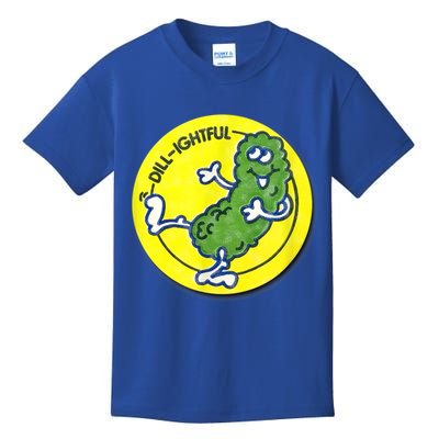 Vintage Scratch And Sniff Sticker Dill Pickle, DillLightful Kids T-Shirt