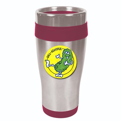 Vintage Scratch And Sniff Sticker Dill Pickle, DillLightful 16oz Travel Tumbler
