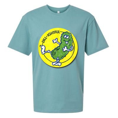Vintage Scratch And Sniff Sticker Dill Pickle, DillLightful Sueded Cloud Jersey T-Shirt