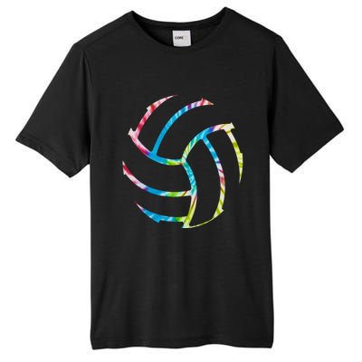 Volleyball Stuff Attire Tie Dye Gift For A Teen Player Gift Tall Fusion ChromaSoft Performance T-Shirt