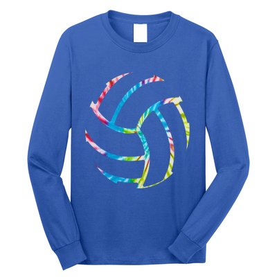 Volleyball Stuff Attire Tie Dye Gift For A Teen Player Gift Long Sleeve Shirt