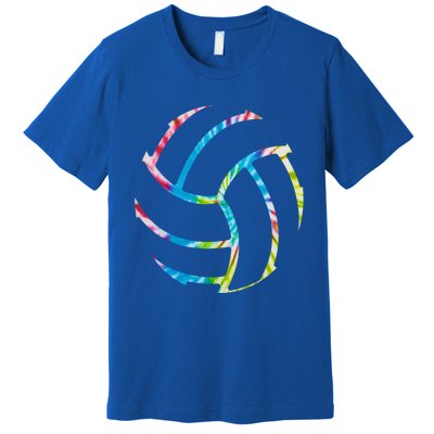 Volleyball Stuff Attire Tie Dye Gift For A Teen Player Gift Premium T-Shirt