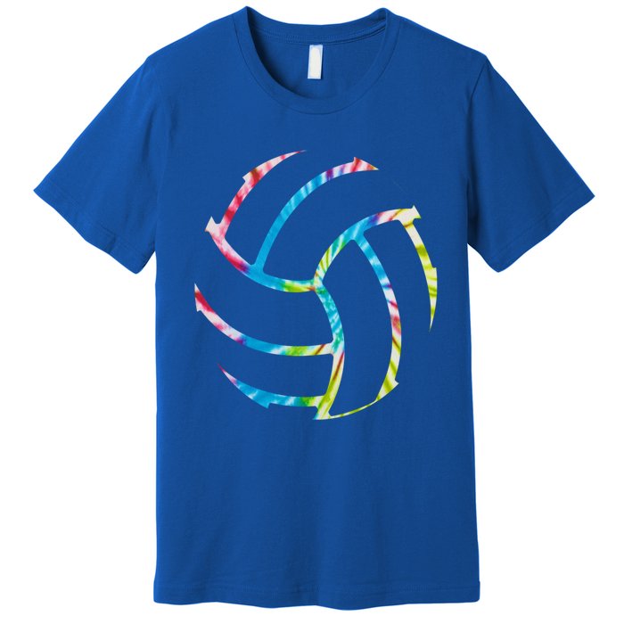 Volleyball Stuff Attire Tie Dye Gift For A Teen Player Gift Premium T-Shirt