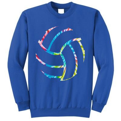 Volleyball Stuff Attire Tie Dye Gift For A Teen Player Gift Tall Sweatshirt