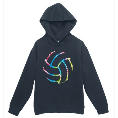 Volleyball Stuff Attire Tie Dye Gift For A Teen Player Gift Urban Pullover Hoodie