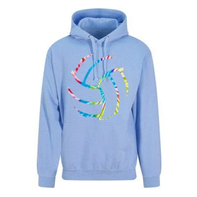 Volleyball Stuff Attire Tie Dye Gift For A Teen Player Gift Unisex Surf Hoodie