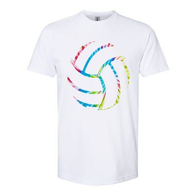 Volleyball Stuff Attire Tie Dye Gift For A Teen Player Gift Softstyle CVC T-Shirt