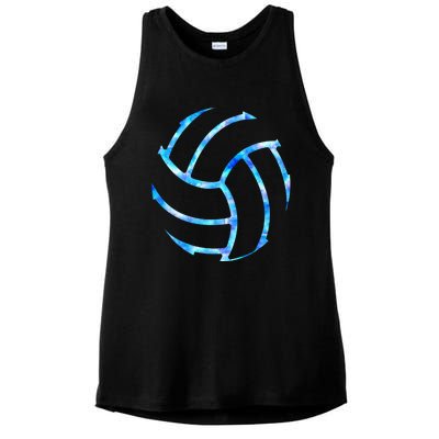 Volleyball Stuff Attire Tie Dye Gift For A Teen Player Gift Ladies PosiCharge Tri-Blend Wicking Tank