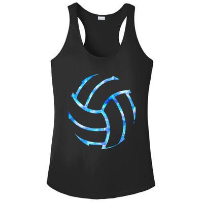 Volleyball Stuff Attire Tie Dye Gift For A Teen Player Gift Ladies PosiCharge Competitor Racerback Tank