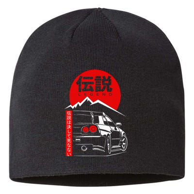 Vintage Skyline Automotive Jdm Legend Tuning Car Sustainable Beanie