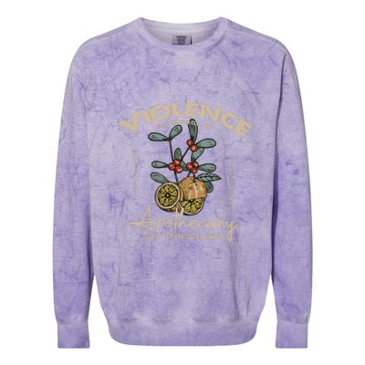 Violet Sorrengail Apothecary Book Lover Fourth Wing Colorblast Crewneck Sweatshirt