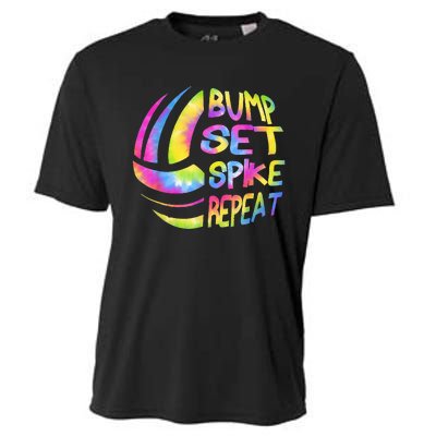 Volleyball Stuff Attire Tie Dye Gift For A Teen Girl Player Cooling Performance Crew T-Shirt