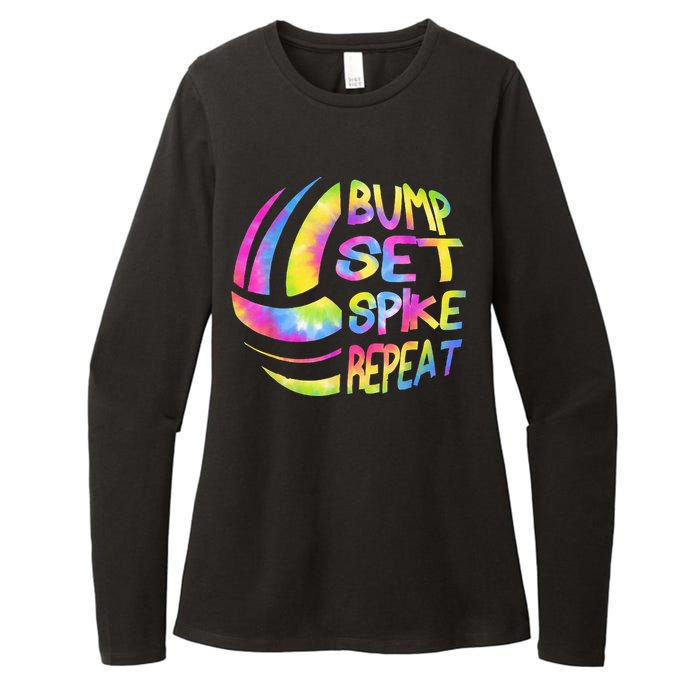 Volleyball Stuff Attire Tie Dye Gift For A Teen Girl Player Womens CVC Long Sleeve Shirt