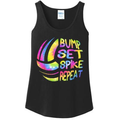 Volleyball Stuff Attire Tie Dye Gift For A Teen Girl Player Ladies Essential Tank