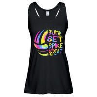 Volleyball Stuff Attire Tie Dye Gift For A Teen Girl Player Ladies Essential Flowy Tank