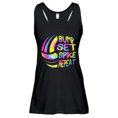 Volleyball Stuff Attire Tie Dye Gift For A Teen Girl Player Ladies Essential Flowy Tank