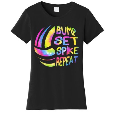 Volleyball Stuff Attire Tie Dye Gift For A Teen Girl Player Women's T-Shirt