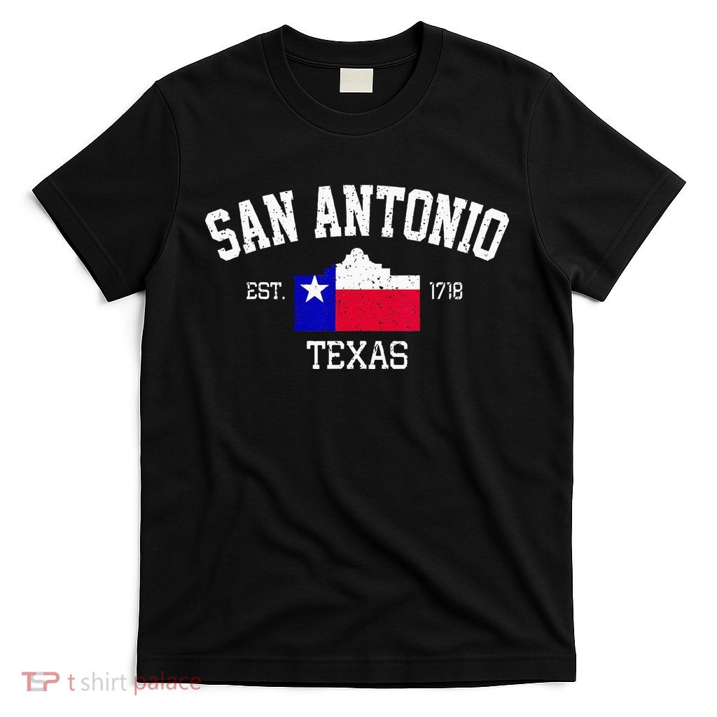 Vintage San Antonio The Alamo Texas Flag T-Shirt