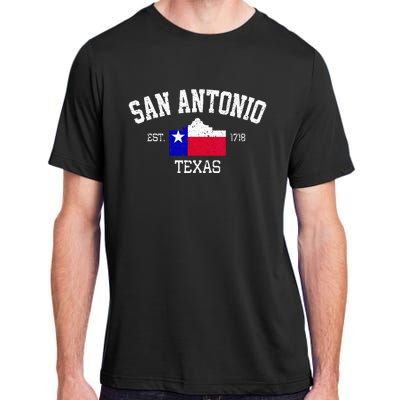 Vintage San Antonio The Alamo Texas Flag Adult ChromaSoft Performance T-Shirt