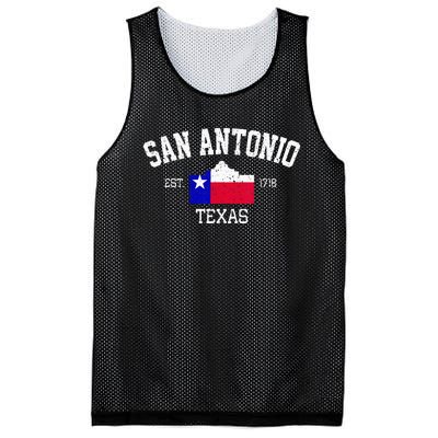 Vintage San Antonio The Alamo Texas Flag Mesh Reversible Basketball Jersey Tank