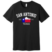 Vintage San Antonio The Alamo Texas Flag Premium T-Shirt