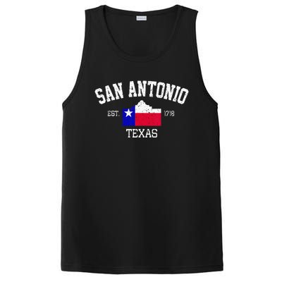 Vintage San Antonio The Alamo Texas Flag PosiCharge Competitor Tank