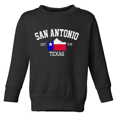Vintage San Antonio The Alamo Texas Flag Toddler Sweatshirt