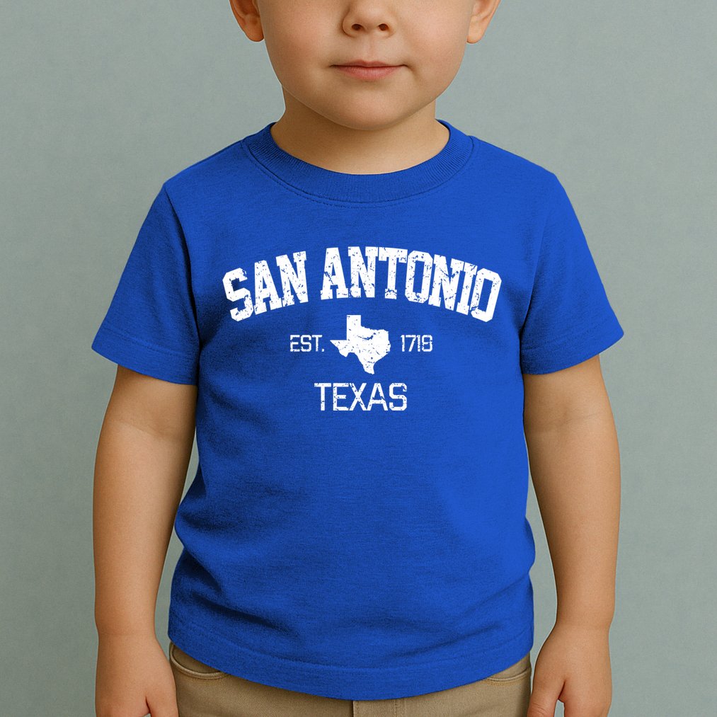 Vintage San Antonio Texas Est 1718 Souvenir Gift Cool Gift Toddler T-Shirt