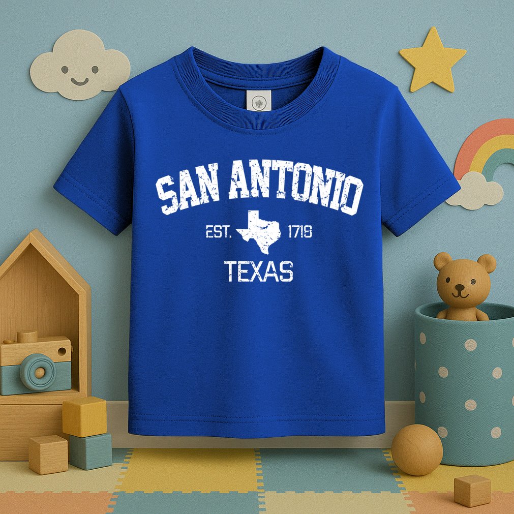 Vintage San Antonio Texas Est 1718 Souvenir Gift Cool Gift Toddler T-Shirt