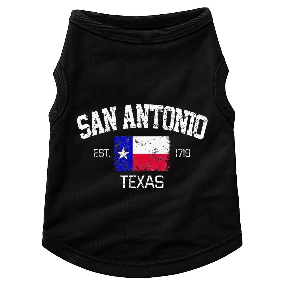 Vintage San Antonio Texas Est 1718 Souvenir Doggie Tank