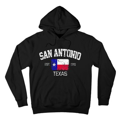 Vintage San Antonio Texas Est 1718 Souvenir Hoodie