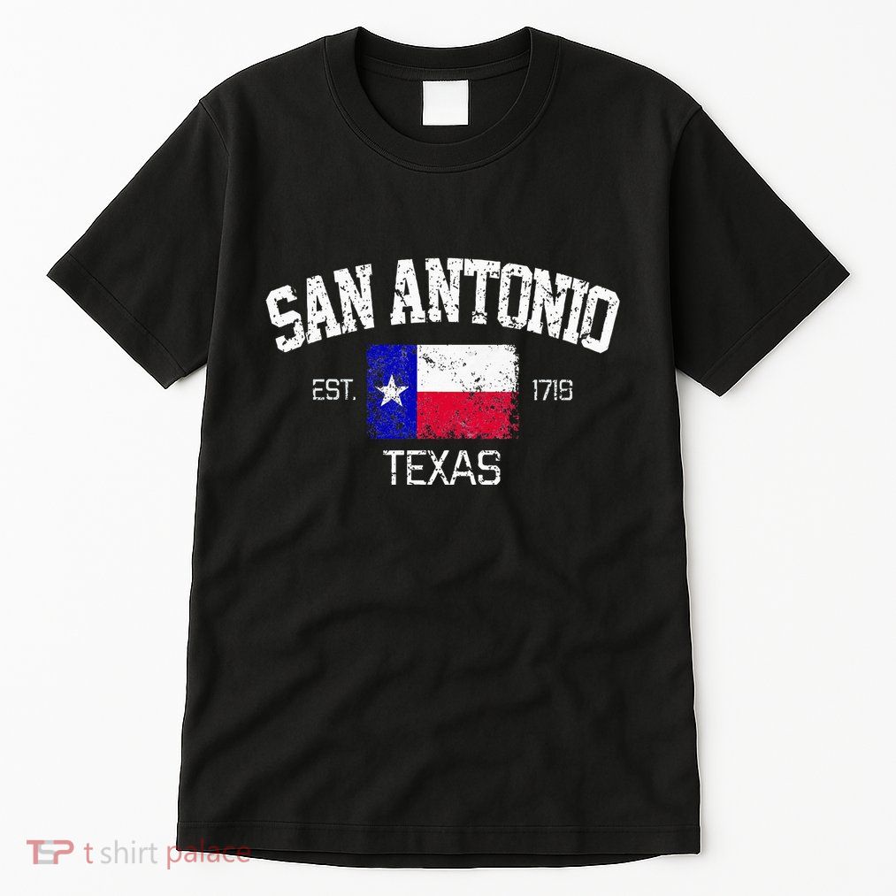 Vintage San Antonio Texas Est 1718 Souvenir Tall T-Shirt