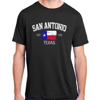 Vintage San Antonio Texas Est 1718 Souvenir Adult ChromaSoft Performance T-Shirt