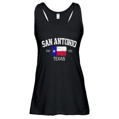 Vintage San Antonio Texas Est 1718 Souvenir Ladies Essential Flowy Tank