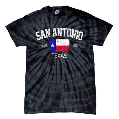 Vintage San Antonio Texas Est 1718 Souvenir Tie-Dye T-Shirt