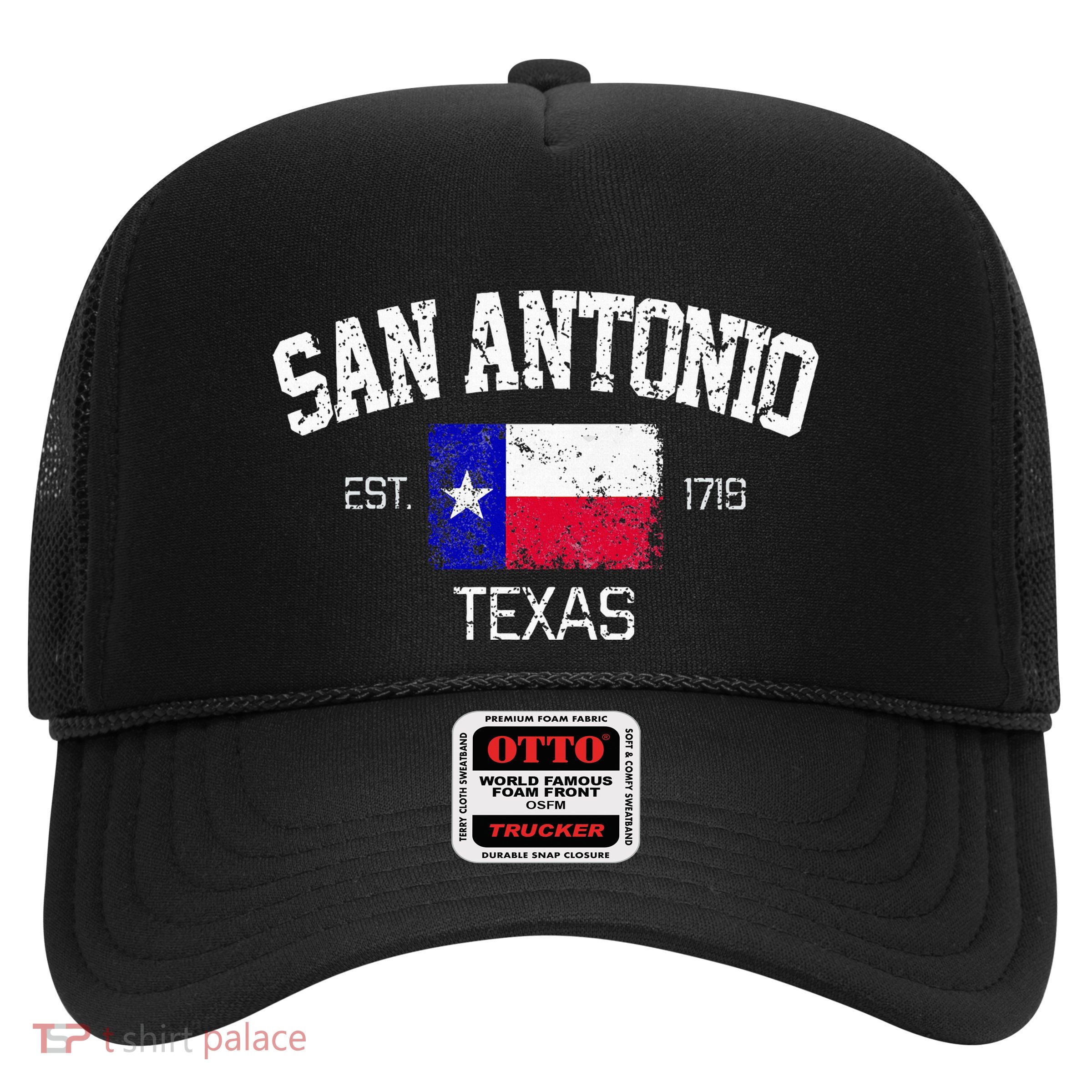Vintage San Antonio Texas Est 1718 Souvenir Trucker Hat