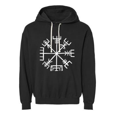 Vegvisir Symbol Ancient Nordic Compass Garment-Dyed Fleece Hoodie