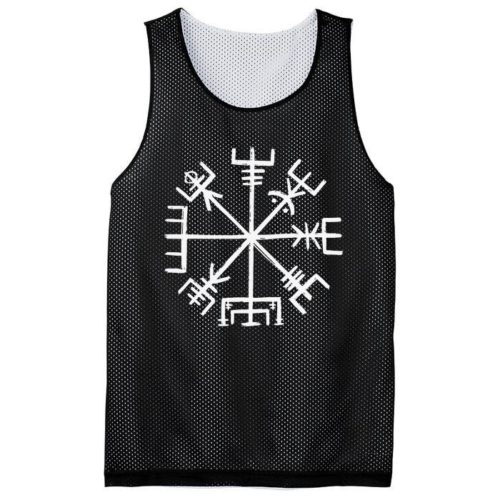 Vegvisir Symbol Ancient Nordic Compass Mesh Reversible Basketball Jersey Tank