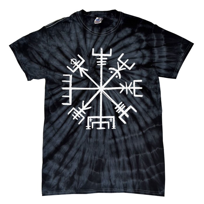 Vegvisir Symbol Ancient Nordic Compass Tie-Dye T-Shirt