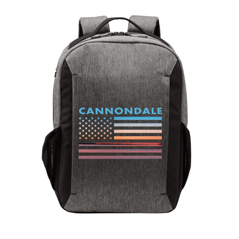 Vintage Sunset American Flag Cannondale Connecticut Vector Backpack