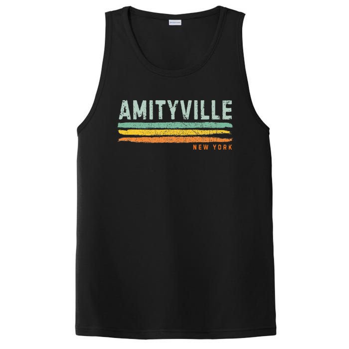 Vintage Stripes Amityville Ny PosiCharge Competitor Tank