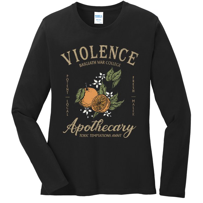 Violet Sorrengail Apothecary Rebecca Basgiath War College Ladies Long Sleeve Shirt