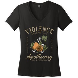 Violet Sorrengail Apothecary Rebecca Basgiath War College Women's V-Neck T-Shirt