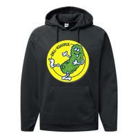 Vintage Scratch and Sniff Sticker Dill Pickle DillLightful Performance Fleece Hoodie