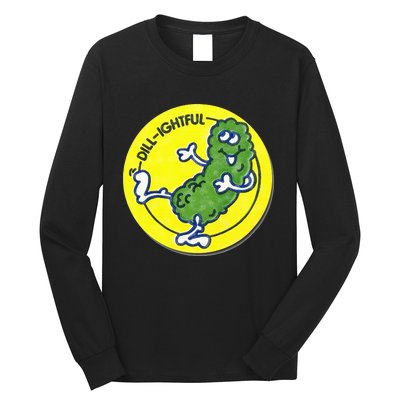 Vintage Scratch and Sniff Sticker Dill Pickle DillLightful Long Sleeve Shirt