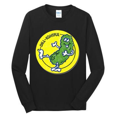 Vintage Scratch and Sniff Sticker Dill Pickle DillLightful Tall Long Sleeve T-Shirt