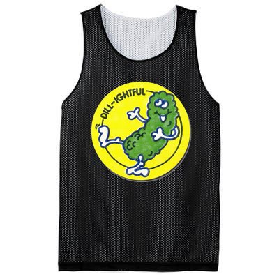 Vintage Scratch and Sniff Sticker Dill Pickle DillLightful Mesh Reversible Basketball Jersey Tank