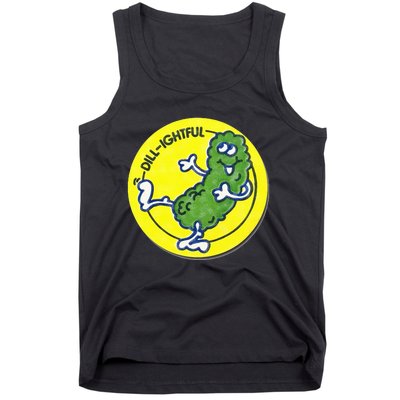 Vintage Scratch and Sniff Sticker Dill Pickle DillLightful Tank Top